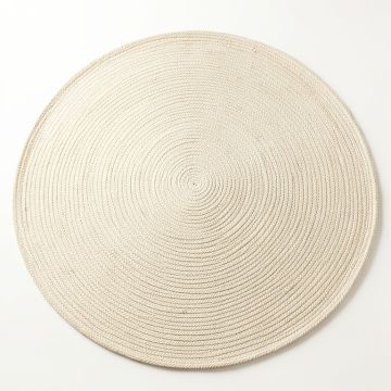 Dune Brook Round Area Rug - Ivory (synthetic illustration; no displayed measurements)
