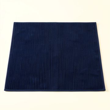 Linden Falls Bath Mat - Navy (synthetic illustration; no displayed measurements)