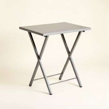 River Crest Compact Balcony Table - Gray (synthetic illustration; no displayed measurements)