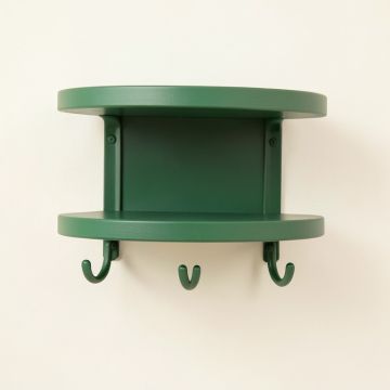 Aspen Arc Wall-Mounted Entryway Organizer Shelf (synthetic illustration; no displayed measurements)