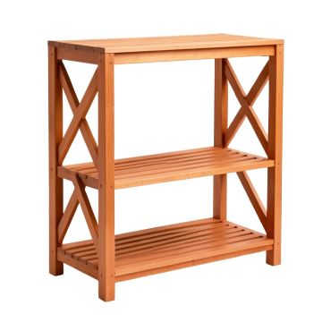 Maple Bluff Empty Seed-Starting Shelving Unit Without Lights - Terracotta