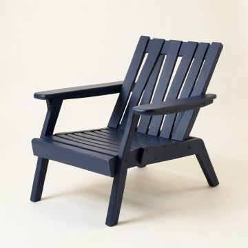 Vale Dale Outdoor Lounge Chair - Navy (synthetic illustration; no displayed measurements)