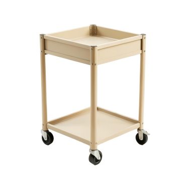 Pine Crest Empty Rolling Workshop Cart - Beige