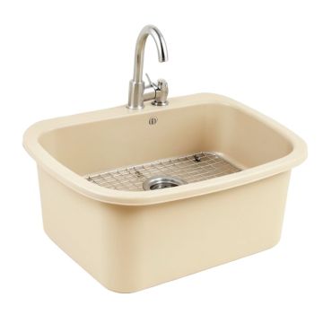 Kore Workstation 33 '' L X 20 '' W Farmhouse/Apron Kitchen Sink With Sink Grid And Drain Assembly