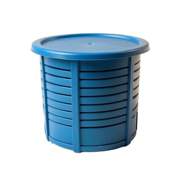 Spruce Bluff Closed Garden Compost Bin - Blue