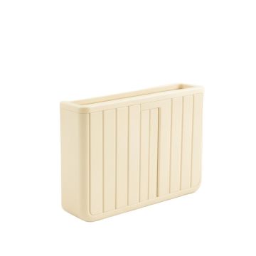 Cliff Brook Narrow Outdoor Storage Bench - Cream