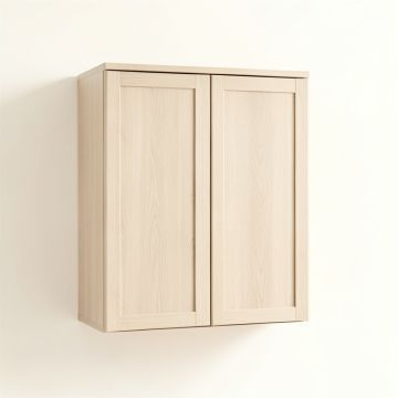Spruce Crest Wall-Mounted Laundry Cabinet - Beige (synthetic illustration; no displayed measurements)