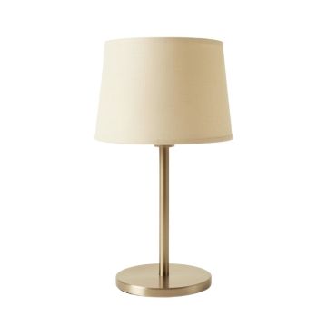 Birch Dale Table Lamp With A Plain Fabric Shade - Beige
