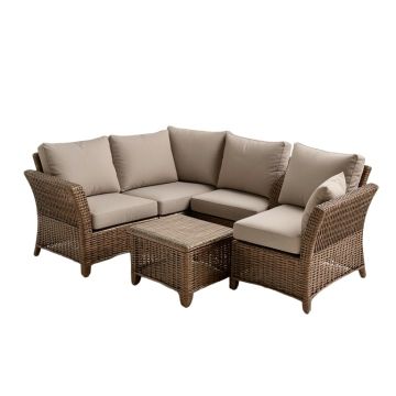 Agnete Outdoor 3 Piece Seating Group With Cushions