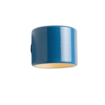 Alder Bridge Wall Sconce Mounted On A Plain Wall - Blue