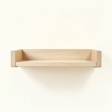 Pine Crest Wall-Mounted Shelf - Beige (synthetic illustration; no displayed measurements)