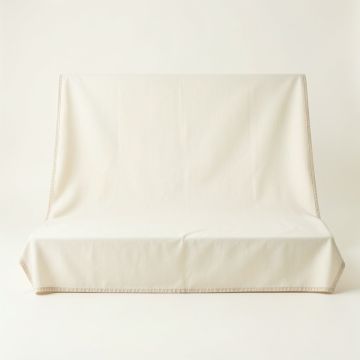 Bay Dale Flat Bed Sheet - Cream (synthetic illustration; no displayed measurements)