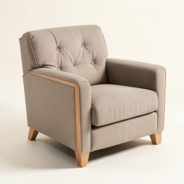 Almeda 29.75 '' Wide Tufted Polyester Armchair (synthetic illustration; no displayed measurements)