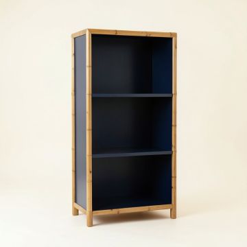 Moss Canyon Freestanding Bookcase - Navy (synthetic illustration; no displayed measurements)
