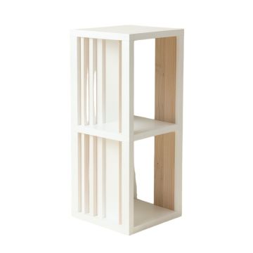 Sage Bluff Narrow Cubby Tower - White