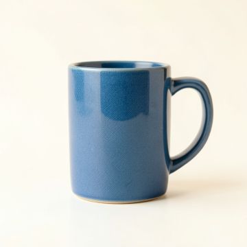 Dune Bend Ceramic Mug - Blue (synthetic illustration; no displayed measurements)