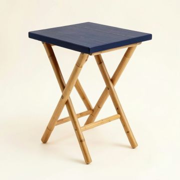 Stone Dale Compact Balcony Table - Navy (synthetic illustration; no displayed measurements)