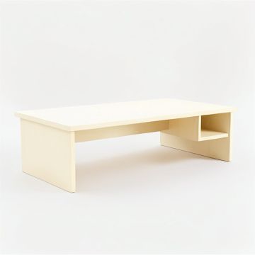 Linden Dell Desktop Monitor Riser - Cream (synthetic illustration; no displayed measurements)