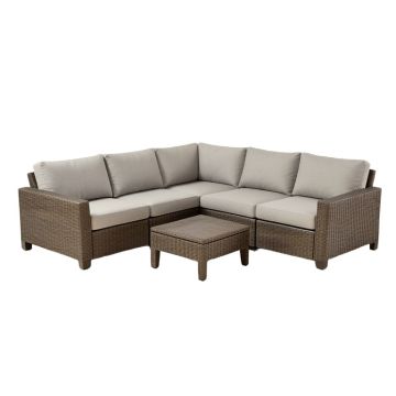 Wattsville 4 Piece Patio Sectional Seating Group With Cushions