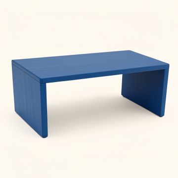 Clay Edge Desktop Monitor Riser - Blue (synthetic illustration; no displayed measurements)
