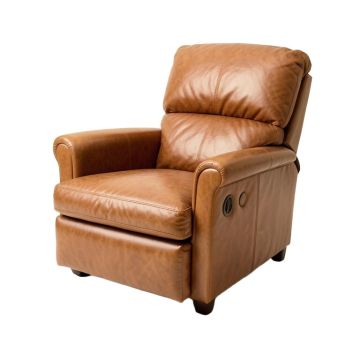 Mary 30 '' Wide Genuine Leather Manual Standard Recliner