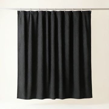 Briar Arc Shower Curtain Hanging Flat From A Plain Rod (synthetic illustration; no displayed measurements)