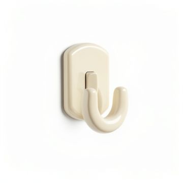 Field Bluff Wall-Mounted Robe Hook - Ivory (synthetic illustration; no displayed measurements)