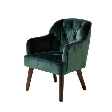 Lucious Tufted Velvet Parsons Chair