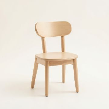Heath Bridge Small Chair - Beige (synthetic illustration; no displayed measurements)