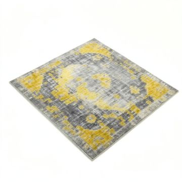 Gaeta Abstract Gray/Yellow Area Rug (synthetic illustration; no displayed measurements)