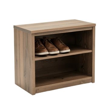 Wood 12 Pair Shoe Storage Cabinet