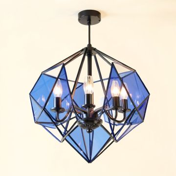 Carpentras 6 - Light Unique Geometric Chandelier (synthetic illustration; no displayed measurements)