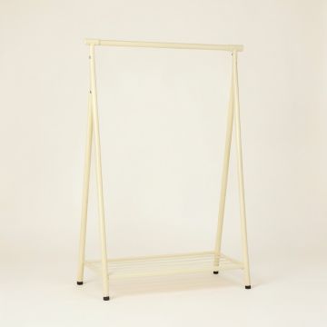 Harbor Arc Empty Garment Rack - Cream (synthetic illustration; no displayed measurements)