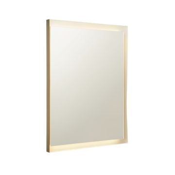 Noemi Modern & Contemporary Frameless Lighted Wall Mounted Mirror