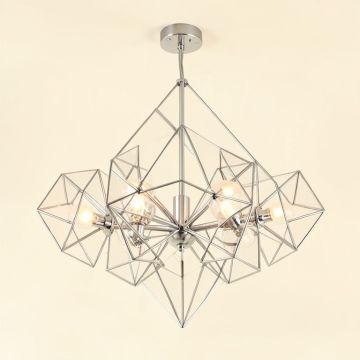 Lenna Unique / Statement Geometric Chandelier (synthetic illustration; no displayed measurements)