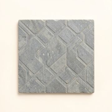 Lake Crossing Uninstalled Square Decorative Tile - Gray (synthetic illustration; no displayed measurements)