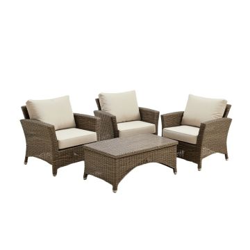 Bellfield 3 Piece Conversation Set With Cushions