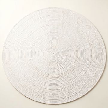 Alder Brook Round Area Rug - White (synthetic illustration; no displayed measurements)