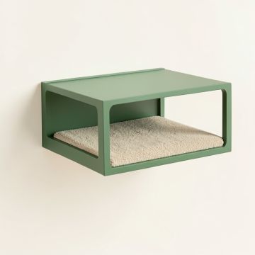 Vale Dell Wall-Mounted Cat Perch - Green (synthetic illustration; no displayed measurements)