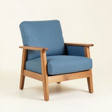 Reed Canyon Upholstered Armchair - Blue (synthetic illustration; no displayed measurements)