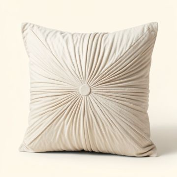 Kadyn Pleated Square Throw Pillow (synthetic illustration; no displayed measurements)
