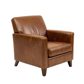 32 '' Wide Cowhide Armchair