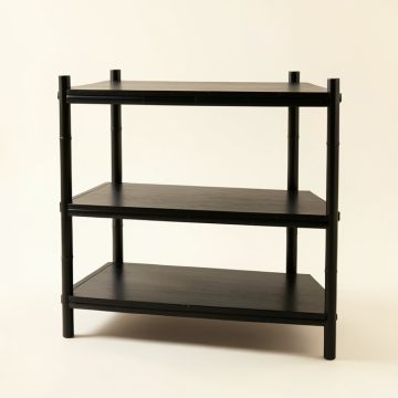 Juniper Brook Empty Seed-Starting Shelving Unit Without Lights - Black (synthetic illustration; no displayed measurements)