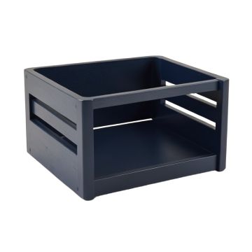Glen Brook Empty Furniture-Style Pet Crate - Navy