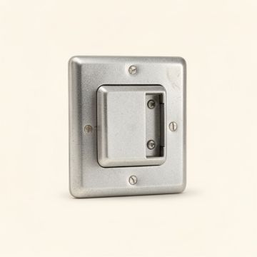 Square 5-Gang Toggle Light Switch Wall Plate (synthetic illustration; no displayed measurements)