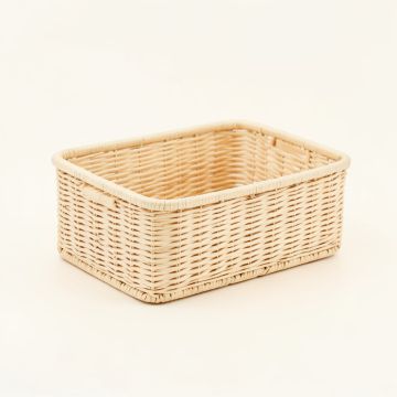 Ridge Arc Empty Storage Basket - Ivory (synthetic illustration; no displayed measurements)