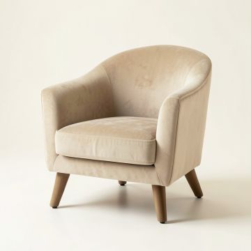 Sage Canyon Upholstered Armchair - Beige (synthetic illustration; no displayed measurements)