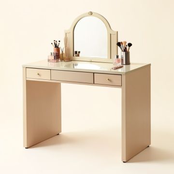Reanna Glass Desk (synthetic illustration; no displayed measurements)
