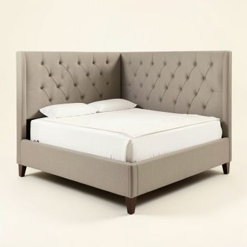 Nonnie Queen Tufted Upholstered Standard Bed (synthetic illustration; no displayed measurements)