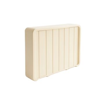 Wren Canyon Narrow Outdoor Storage Bench - Cream